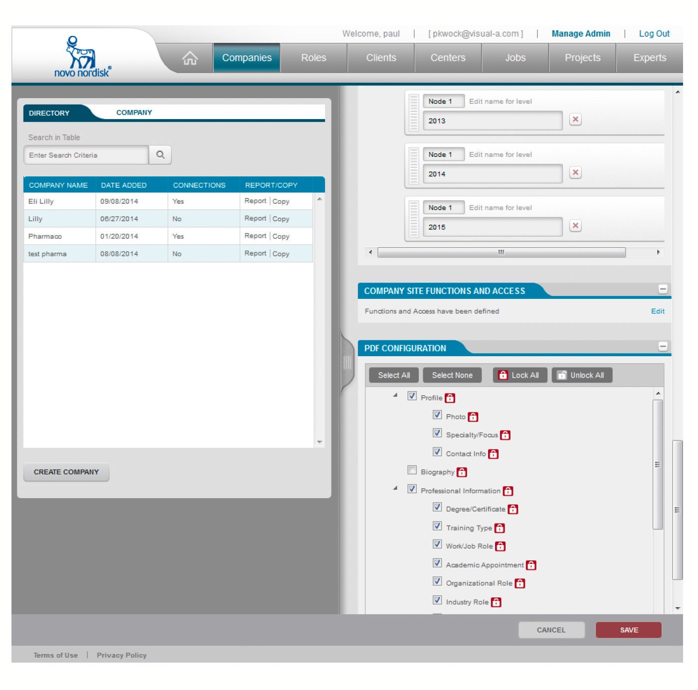 Acuity workflow management